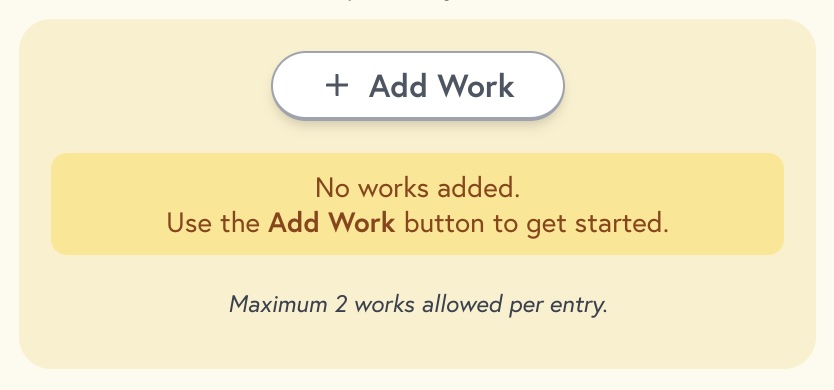 Add work button