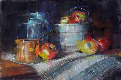 1st Place, Cider Prep by Barbara Archer-Baldwin