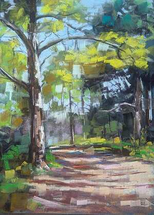 <i>Pine Walk Shadows</i> by Barbara Archer-Baldwin