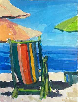 Festival Poster Award, Beach Time by Page Railsback